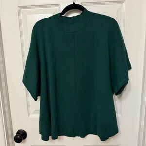 Anthropologie Forest Green Cowl-Neck Sweater